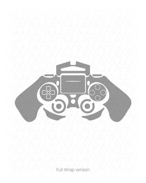 Sony PS4 Dual Shock 4 Controller Vinyl Skin Vector Cut File template for Play Station 4 / Slim / Pro