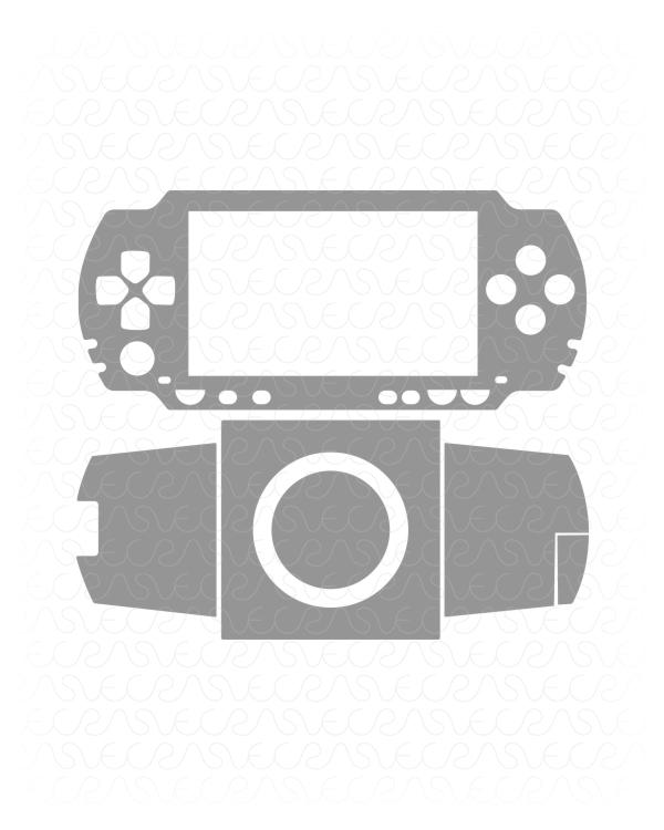 Sony PSP 1000 Handheld 2004 Release Skin / Decal Cut file Ai Template