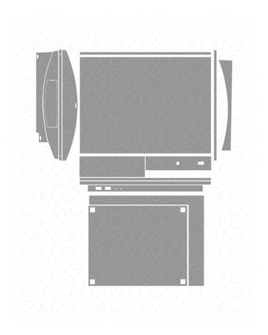 Sony PS3 Gaming Console Vinyl Skin Vector Cut File Template 2006