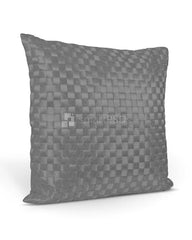 Square Shape Check Pattern Cushion Pillow Cover Design Mockup - 3 views