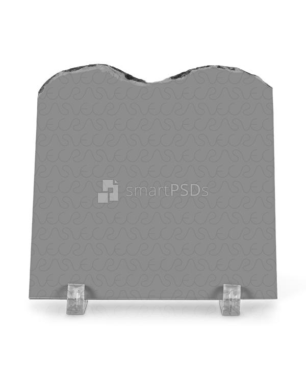 Square Shaped Rock Slate Photo Frame Design Mockup