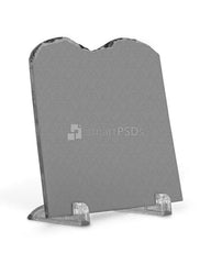 Square Shaped Rock Slate Photo Frame Design Mockup