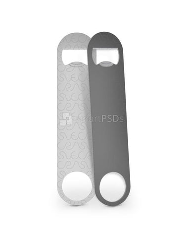 Speed Metal Bottle Opener Design Mockup