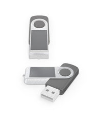 Twister Metal USB Flash Drive Design Mockup