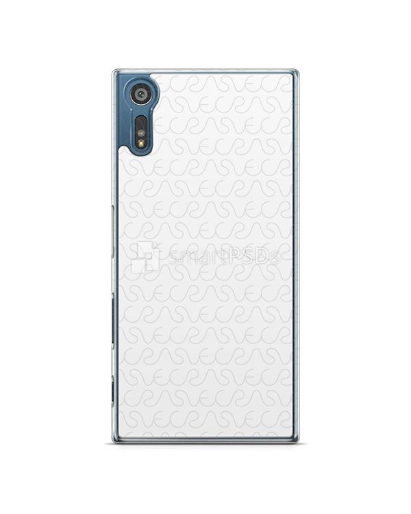 Sony Xperia XZ 2d Clear Mobile Case Design Mockup 2017