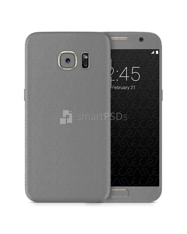Samsung Galaxy S7 Mobile Vinyl Skin Design Mockup 