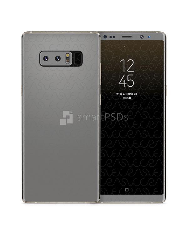 Samsung Galaxy Note 8 Vinyl Skin Design Mockup 2017
