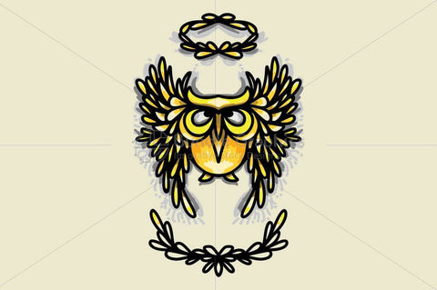 Angel Owl - Creative Graphic of Bird