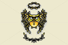 Angel Owl - Creative Graphic of Bird