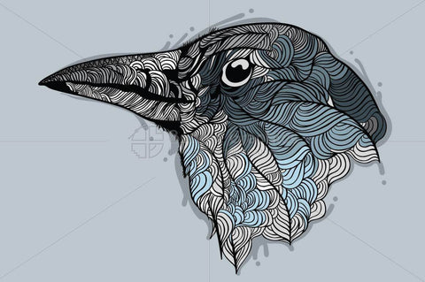 Raven - Vector Graphic Image of Bird