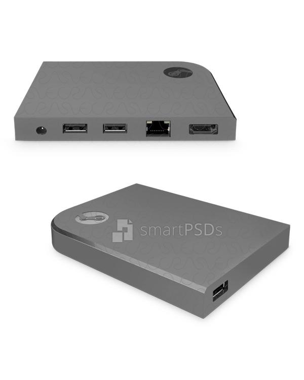 Valve Steam Link Gaming Console 2015 Vinyl Skin Design Mockup