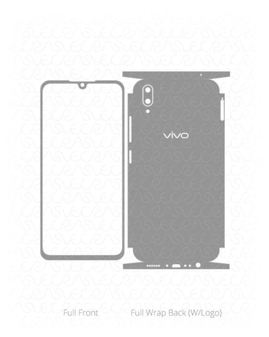 Vivo V11 Pro Vinyl Skin Vector Cut File Template 2018
