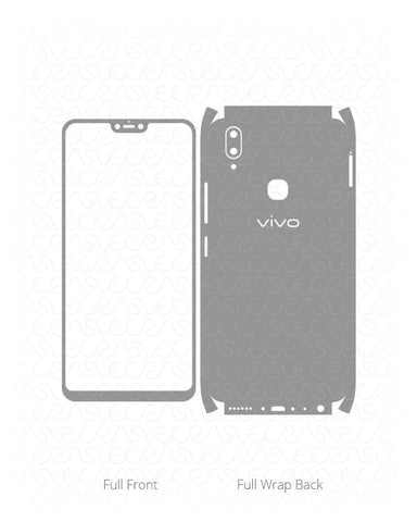 Vivo V9 Youth Vinyl Skin Vector Cut File Template 2018