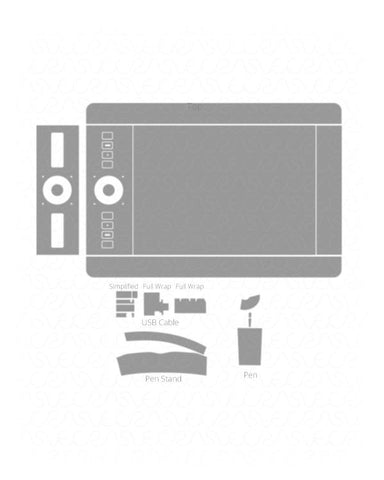 Wacom Intuos Pro Medium Pen Tablet Vinyl Skin Vector Cut File Template