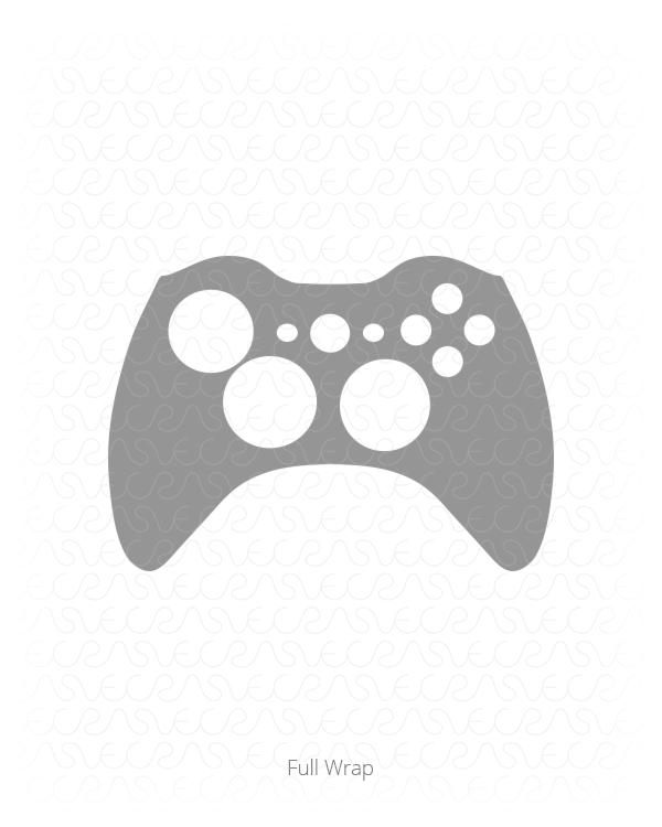 Microsoft Xbox 360 Gaming Controller Vinyl Skin Vector Cut File Template 2005-2014