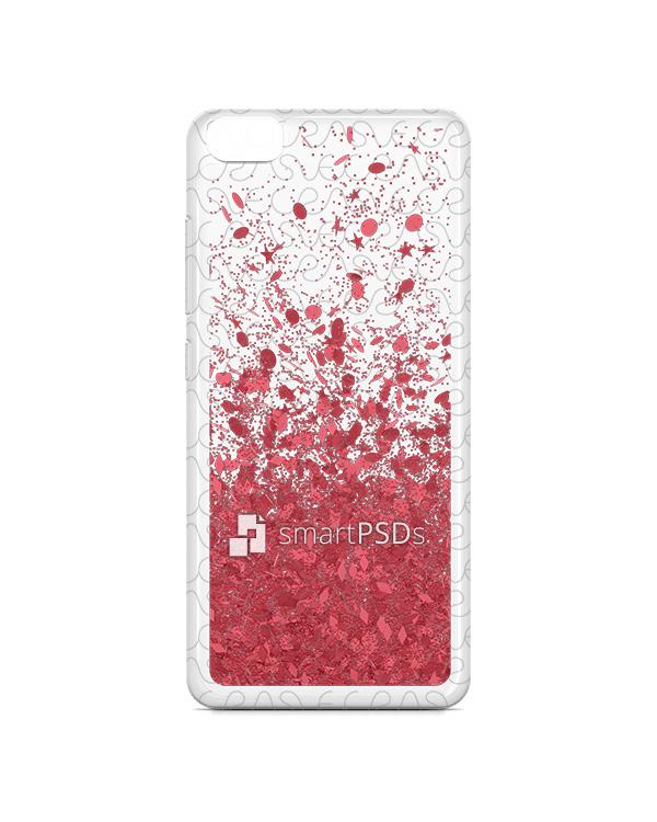 Xiaomi Mi5 UV TPU Liquid Glitter Case Design Mockup 