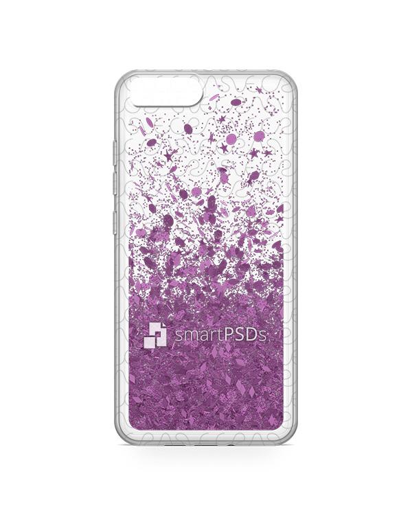 Xiaomi Mi6 UV TPU Liquid Glitter Case Design Mockup 