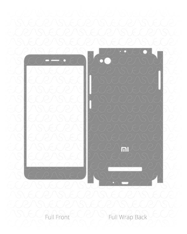 Xiaomi Redmi 4A Vinyl Skin Vector Cut File Template 2016