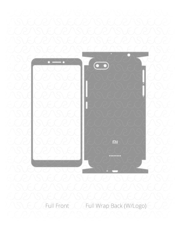 Xiaomi Redmi 6A Vinyl Skin Vector Cut File Template 2018