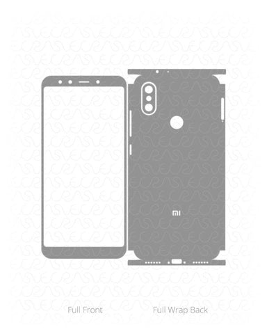 Xiaomi Mi A2 Vinyl Skin Vector Cut File Template 2018