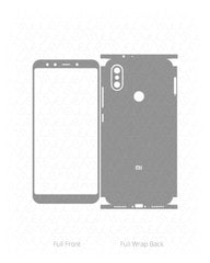 Xiaomi Mi A2 Vinyl Skin Vector Cut File Template 2018