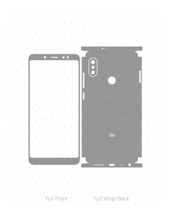 Xiaomi Redmi Note 5 Pro Vinyl Skin Vector Cut File Template 2018