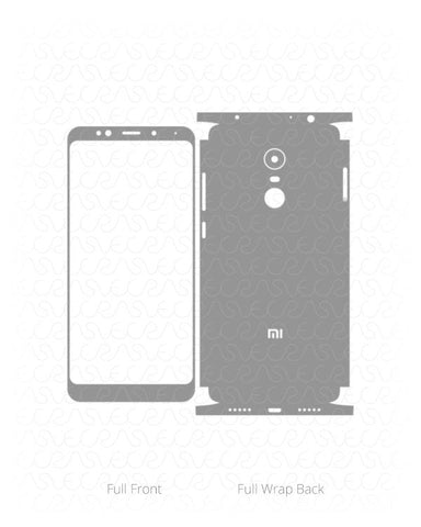 Xiaomi Redmi Note 5 (Redmi 5 Plus) Vinyl Skin Vector Cut File Template 2018