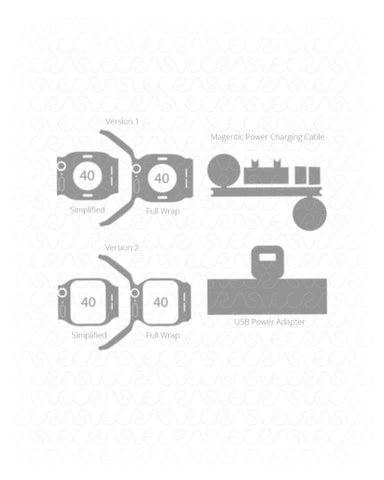 Apple Watch 40 MM Series 4 Vinyl Skin Vector Cut File Template 2018
