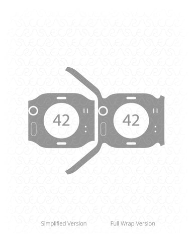 Apple Watch 42mm Series 2 Vinyl Skin Vector Cut File Template 2015