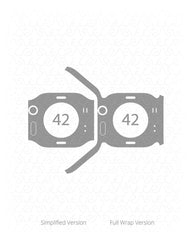 Apple Watch 42mm Series 2  Vinyl Skin Vector Cut File Template 2015