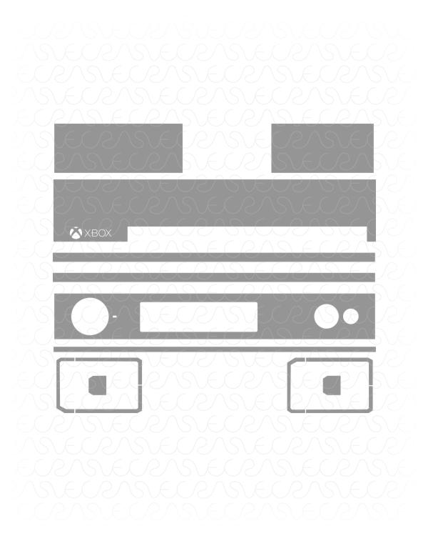 Microsoft Xbox One Kinect (Sensor) Vinyl Skin Vector Cut File Template 2014