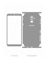 Samsung Galaxy J8 Vinyl Skin Vector Cut File Template 2018