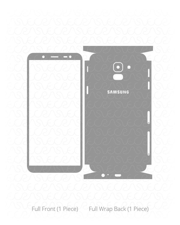 Samsung J6 Vinyl Skin Vector Cut File Template 2018