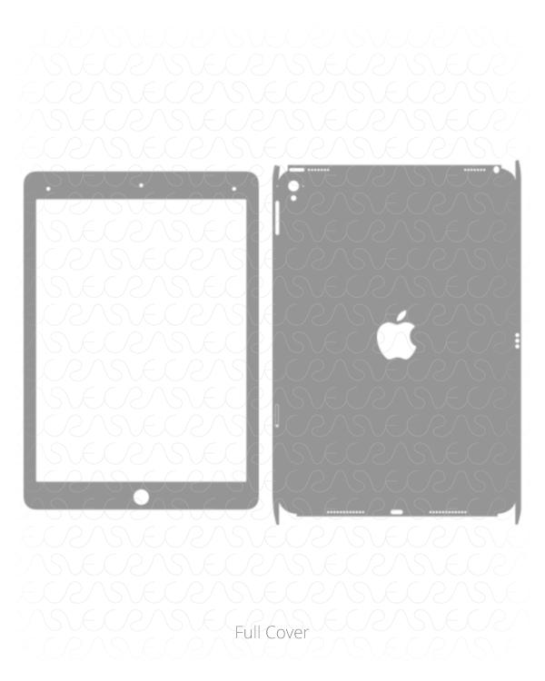 Apple iPad Pro 9.7 Vinyl Skin Vector Cut File Template 2016