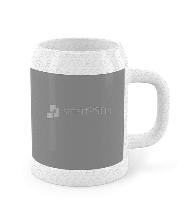 Root Beer Style Ceramic Mug Stein Mockup