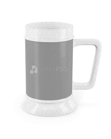 Flared Base Beer Stein Mug Mockup