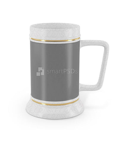 Flared Base Beer Stein Mug Mockup