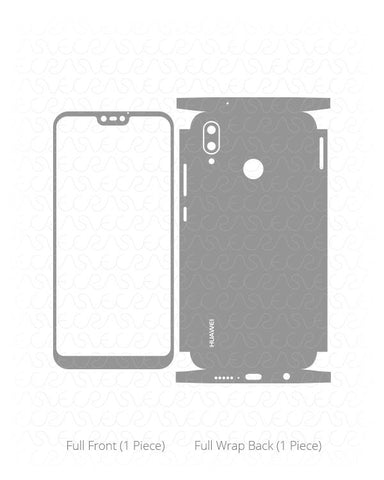 Huawei P20 Lite Vinyl Skin Vector Cut File Template 2018