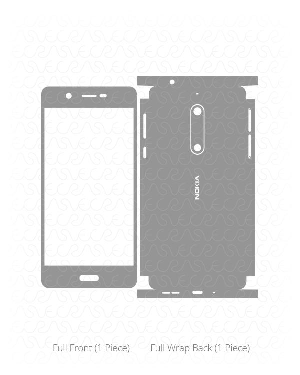 Nokia 5 Vinyl Skin Vector Cut File Template 2017