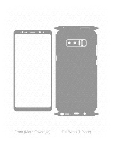 Samsung Galaxy Note 8 Vinyl Skin Cut File Template 2017