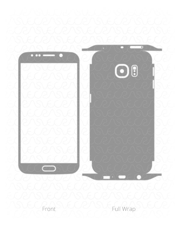 Samsung Galaxy S6 Edge Vinyl Skin Cut File Template 2015