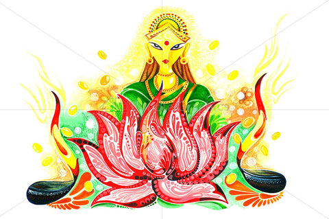 Lakshmi Maa - Abstract Painting
