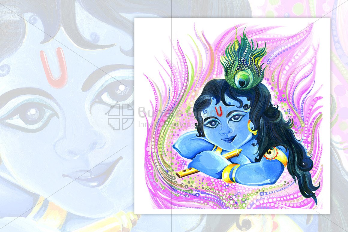 Bal Krishna - Handmade Painting