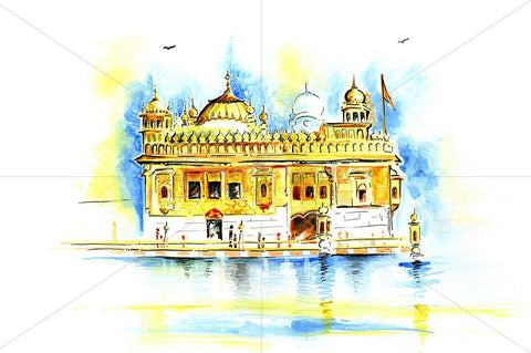 Abstract Painting of Golden Temple