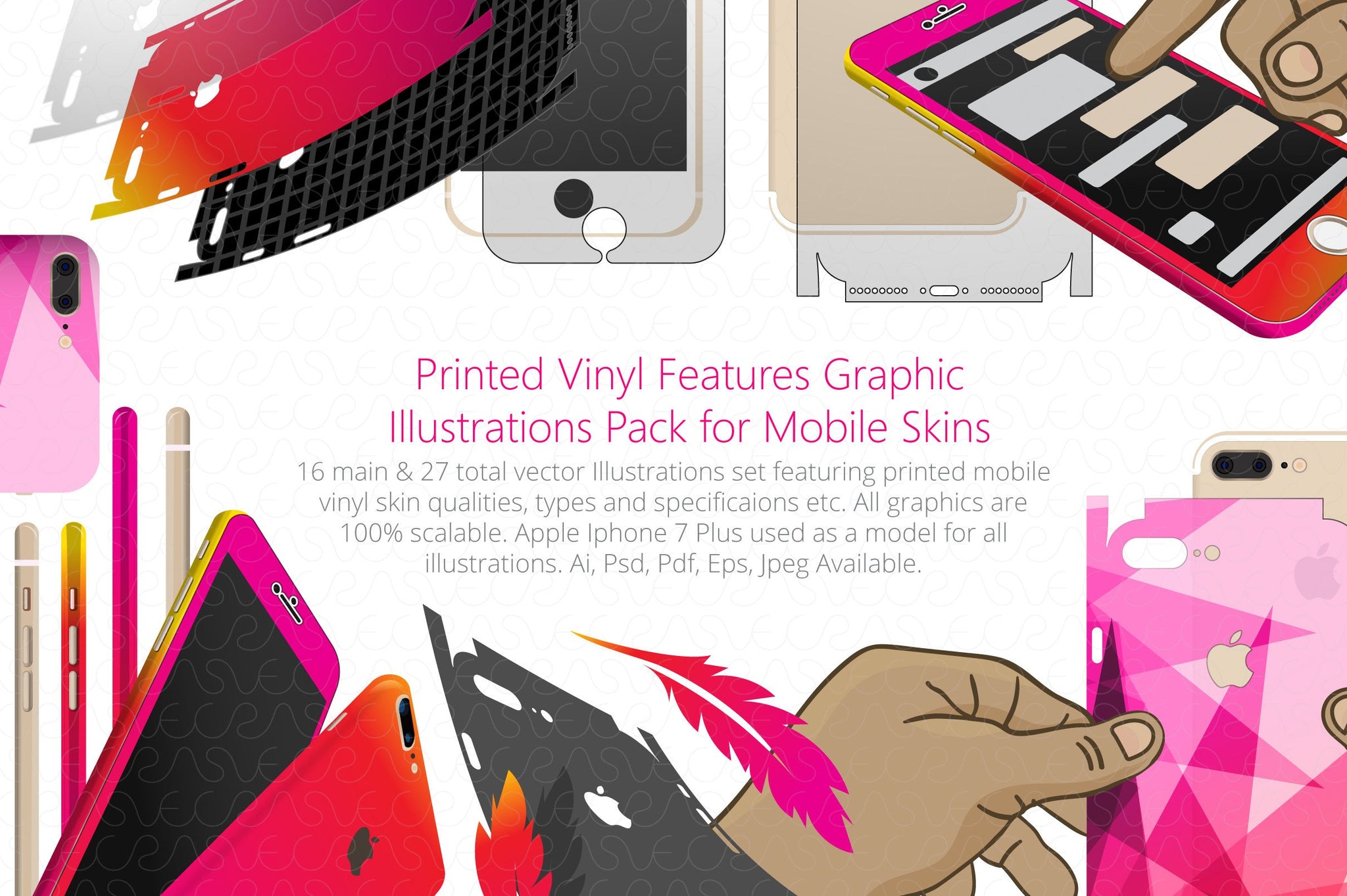 Vinyl Skins Feature Graphics Illustrations Pack