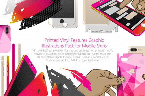Vinyl Skins Feature Graphics Illustrations Pack