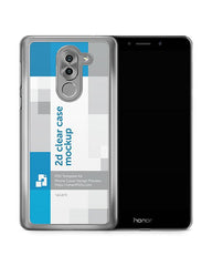 Huawei Honor 6X 2d PC ClearCase Design Mockup 2016 (Front-Back)