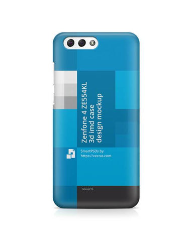 ASUS Zenfone 4 ZE554KL 3d IMD Mobile Case Design Mockup 2017