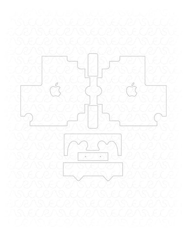 Apple 85W MagSafe2 Power Adaptor (for MacBook Pro 13 inch with Retina display) Vinyl Skin Vector Cut File Template 2017