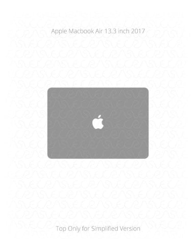 Apple MacBook Air 13.3 Inch Vinyl Skin Vector Cut File Template 2017
